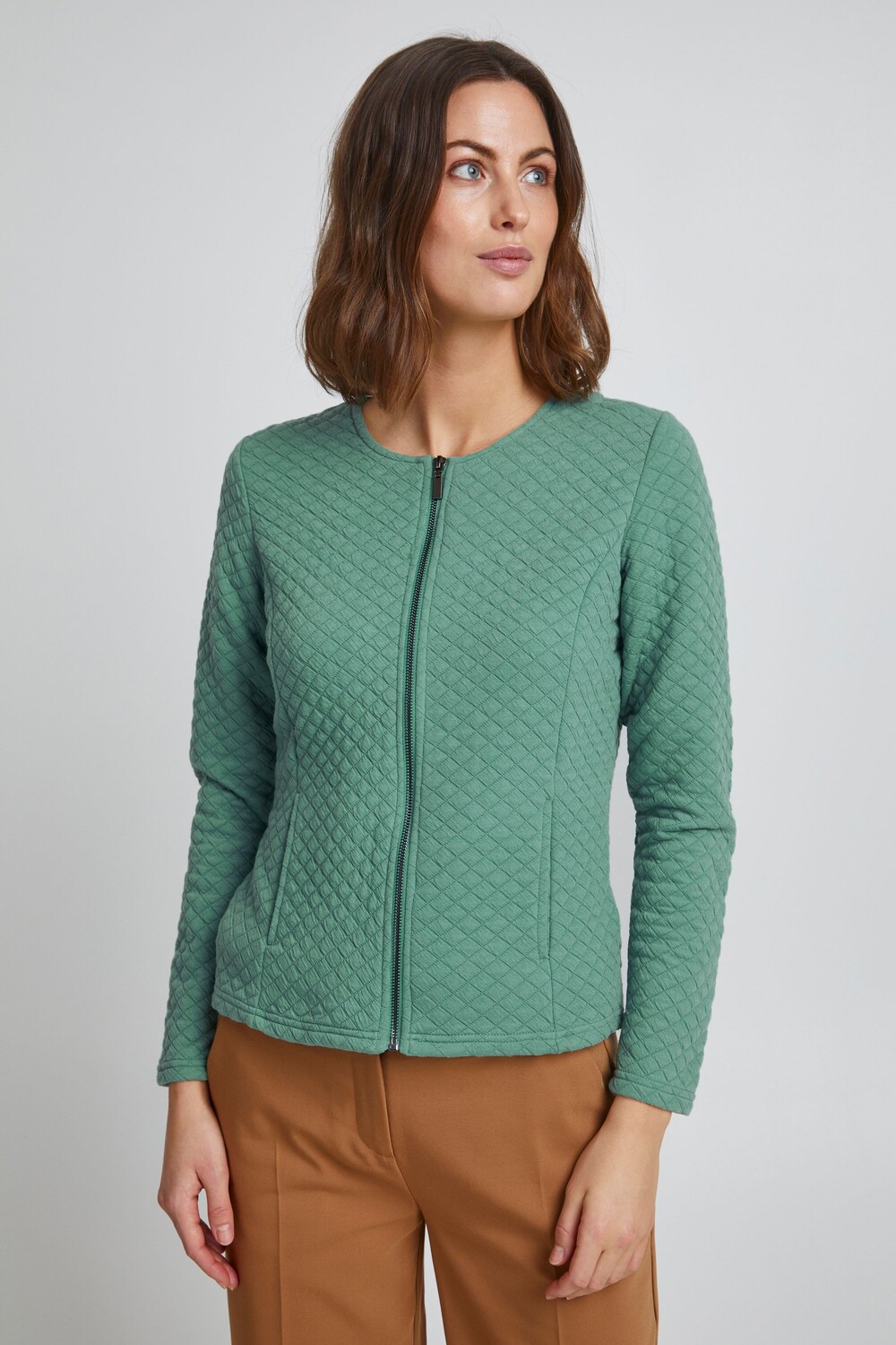

Кардиган Fransa Sweatjacke, зеленый