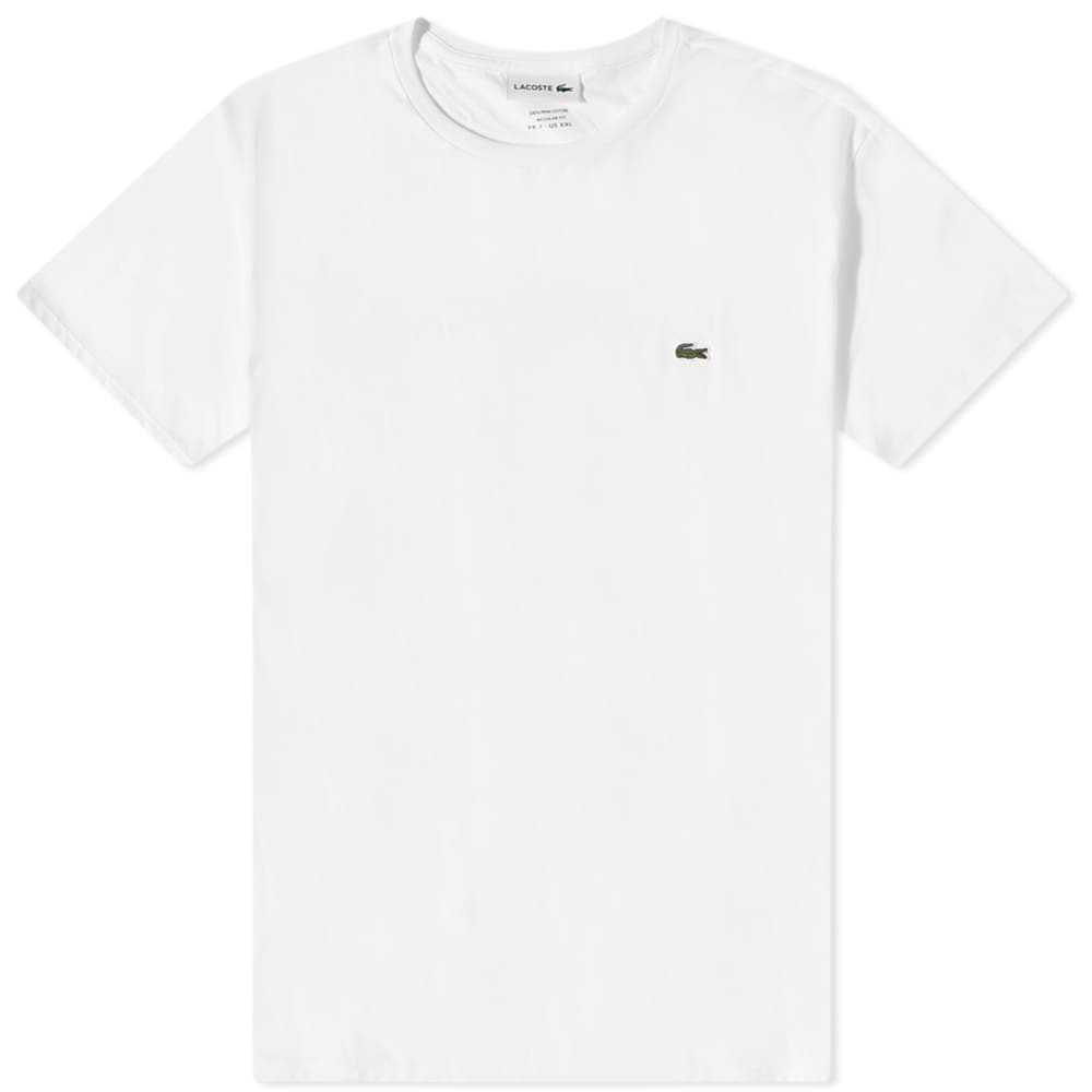 Классическая футболка Lacoste Pima, белый