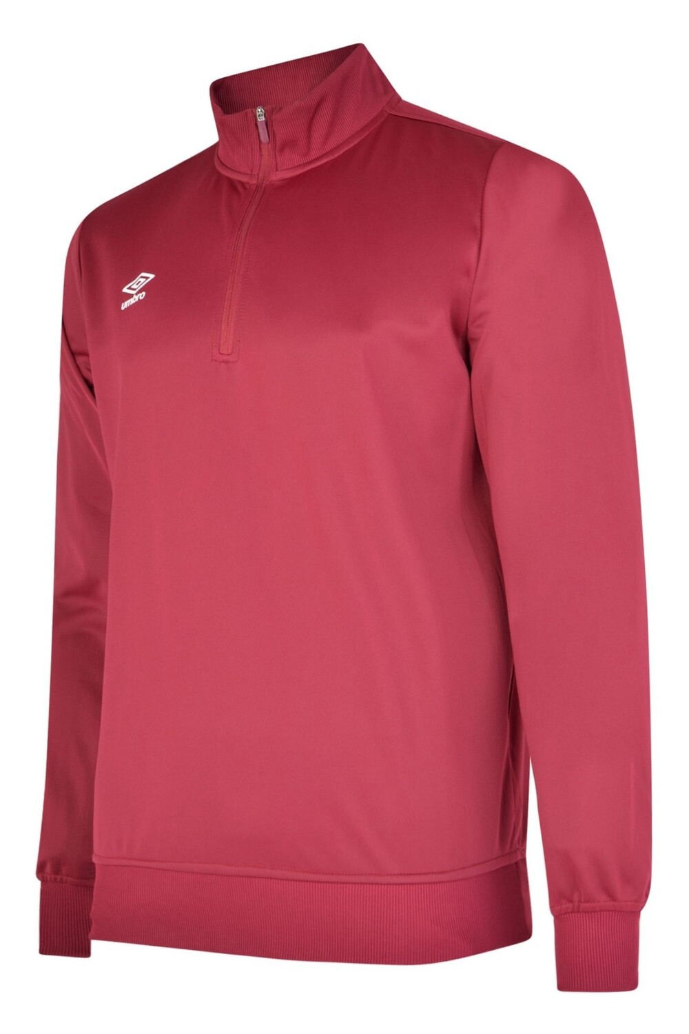 

Толстовка из полиэстера с короткой молнией Umbro, красный