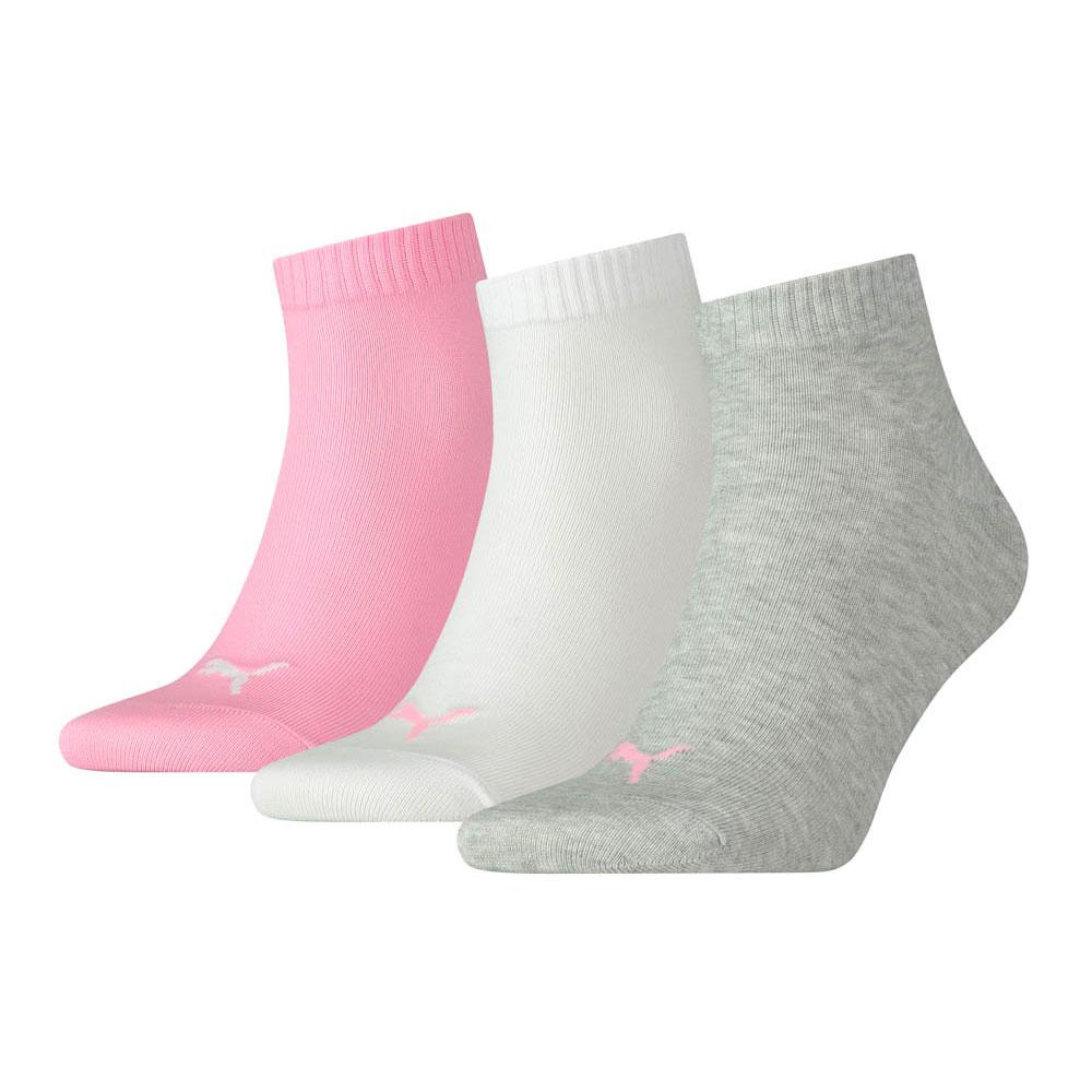 Носки Puma Quarter Plain 3 шт, розовый