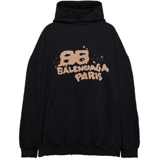 

Толстовка большого размера с рисунком BB Icon Balenciaga