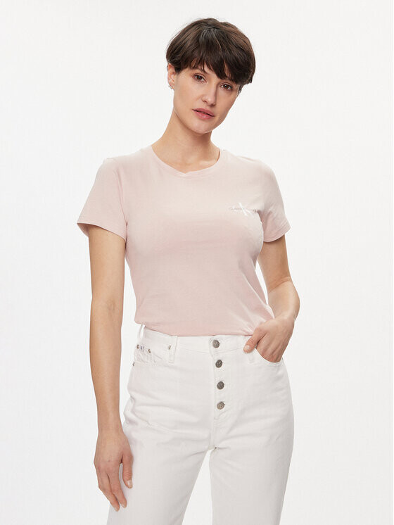 

Комплект из 2 футболок узкого кроя Calvin Klein, розовый