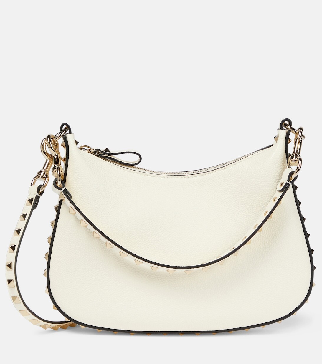 

Маленькая кожаная сумка через плечо Rockstud Valentino Garavani, белый