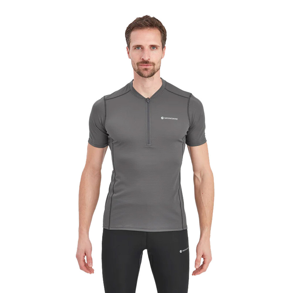 

Спортивная футболка Montane Dart Nano Zip Neck, серый