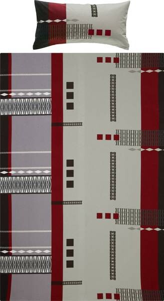 

Комплект постельного белья Erwin Müller 161200 2-teilig, 135x1x200 см цвет grau-rot