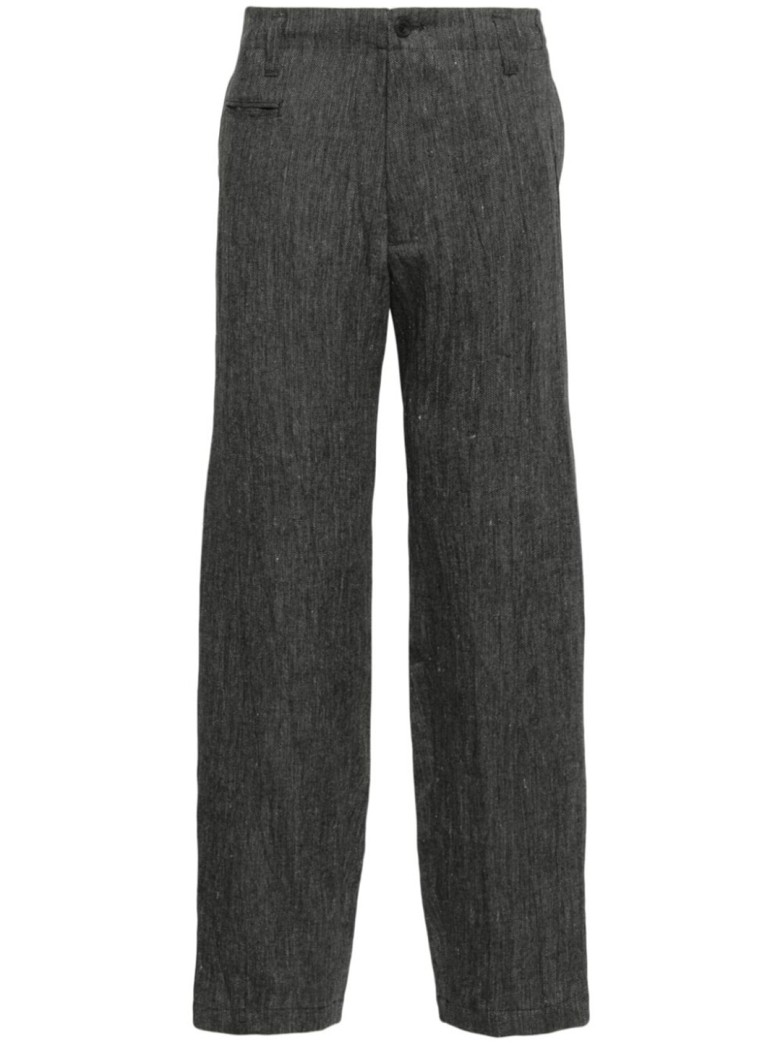 

Yohji Yamamoto льняные зауженные брюки, серый