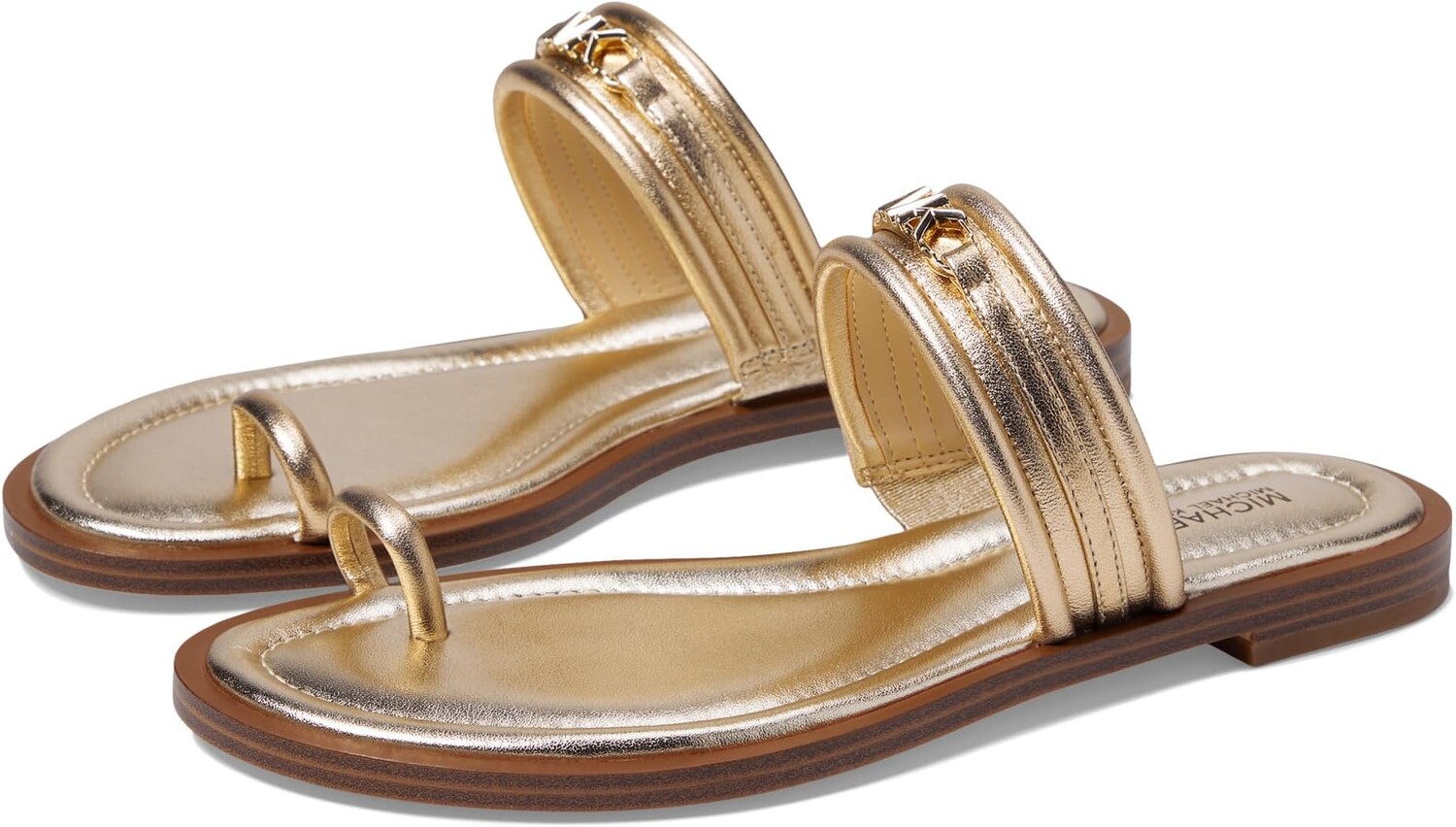

Сандалии на плоской подошве Veronica Flat Sandal MICHAEL Michael Kors, цвет Pale Gold
