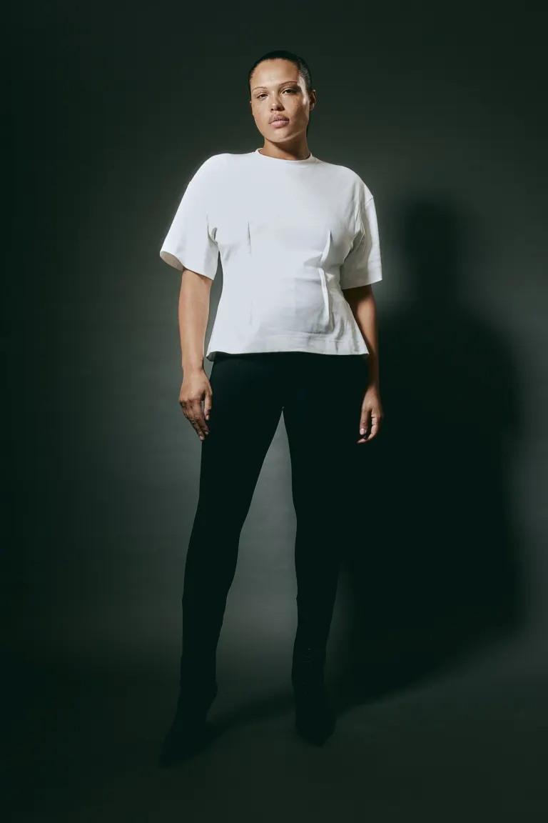 

Приталенная футболка H&M, белый