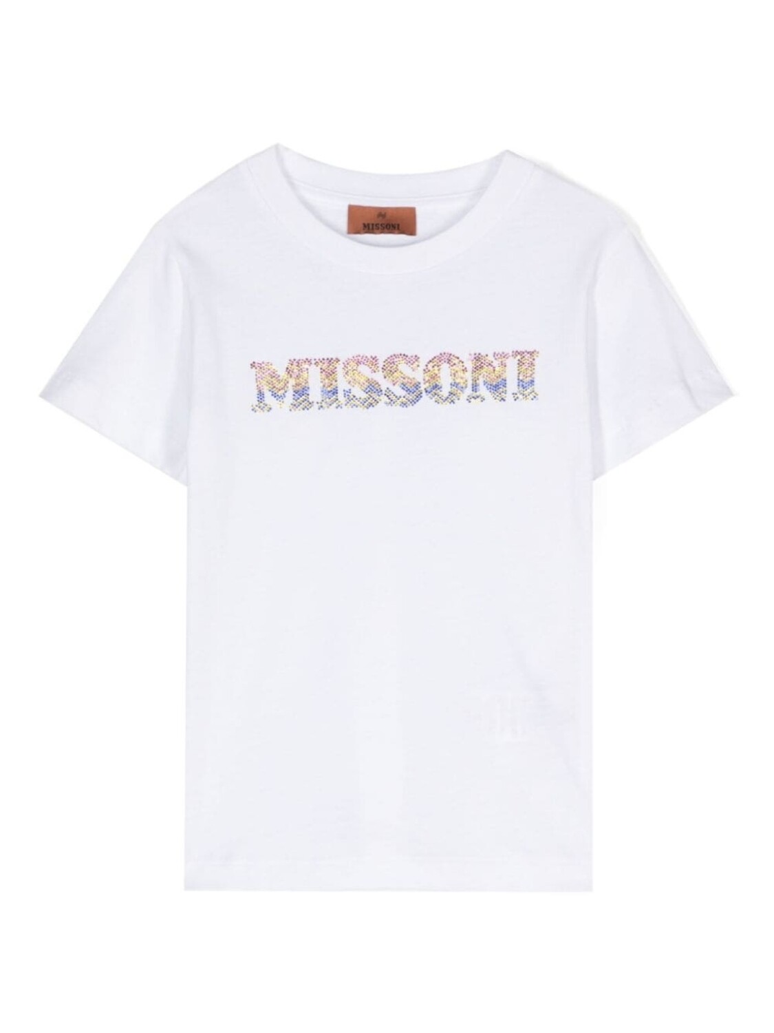 

Missoni Kids футболка с кристаллами, белый