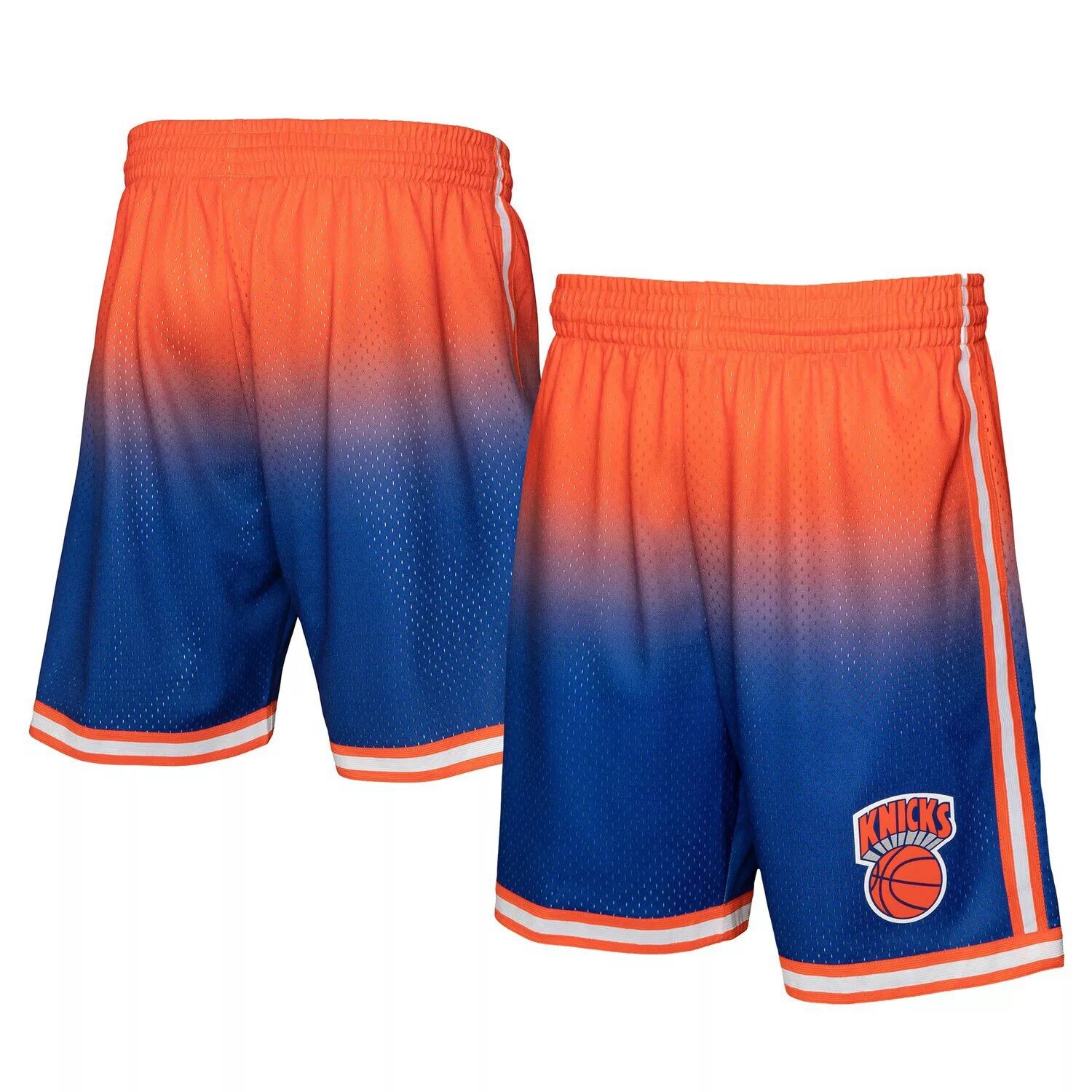 

Мужские шорты Mitchell & Ness Orange/Royal New York Knicks 1991/92 Hardwood Classics Fadeaway Reload 3.0 Swingman