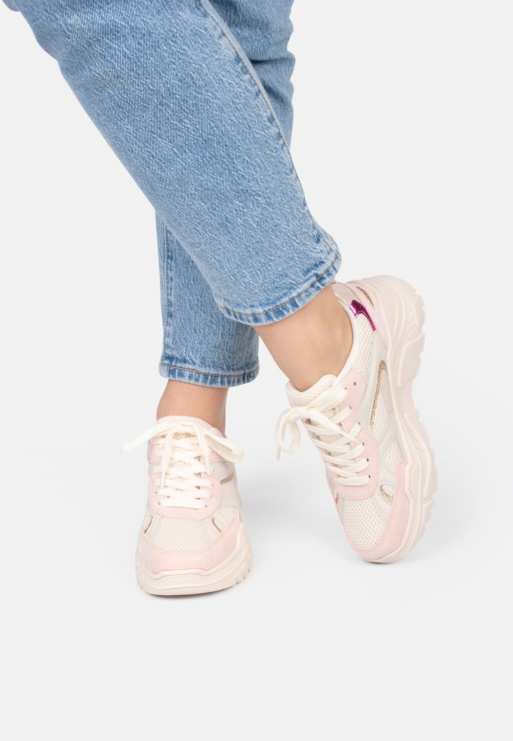 

Полукеды Cooper Posh by Poelman, цвет pink with combination