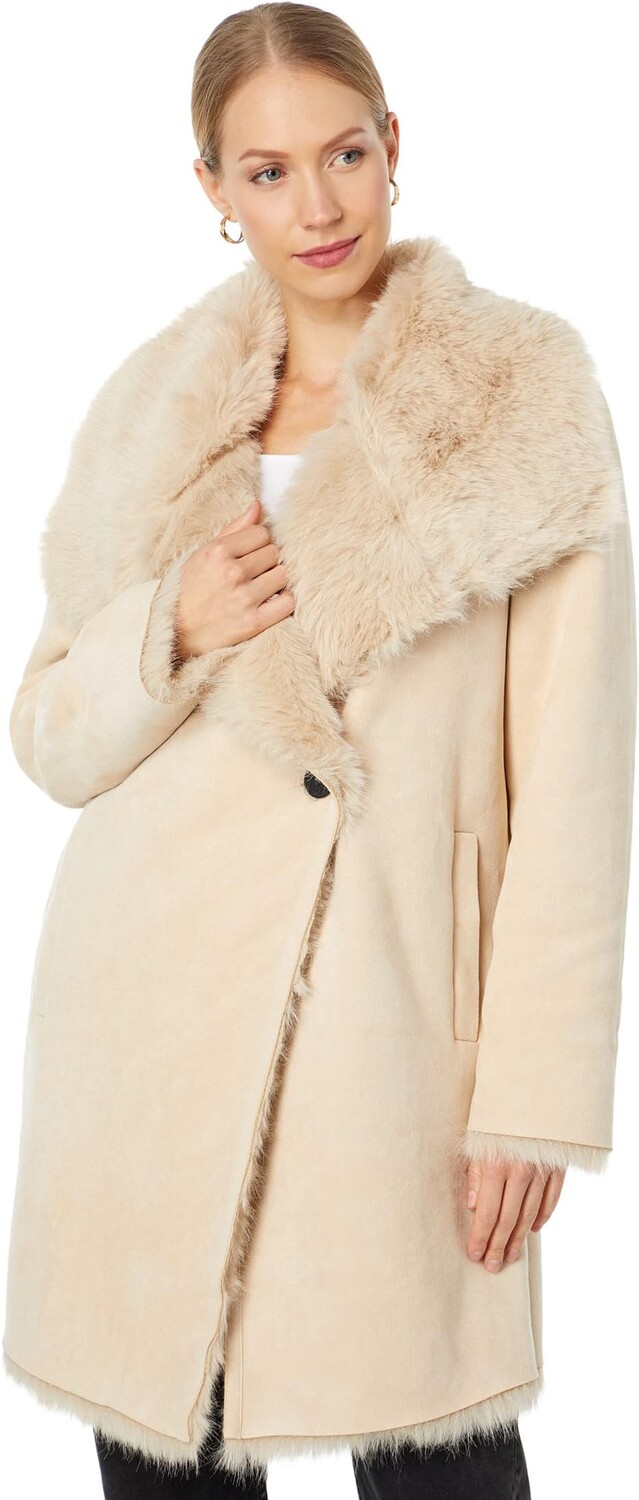 

Куртка Faux Toscana Shearling Coat Avec Les Filles, хаки