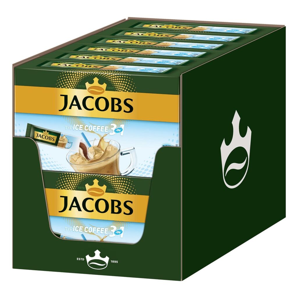 

JACOBS Lösskaffee 3in1 тип Ice Coffee растворимый кофе 12 x 10 палочек для напитков