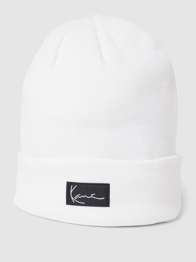 

Шапка с нашивкой-лейблом модель "Signature" KARL KANI, белый
