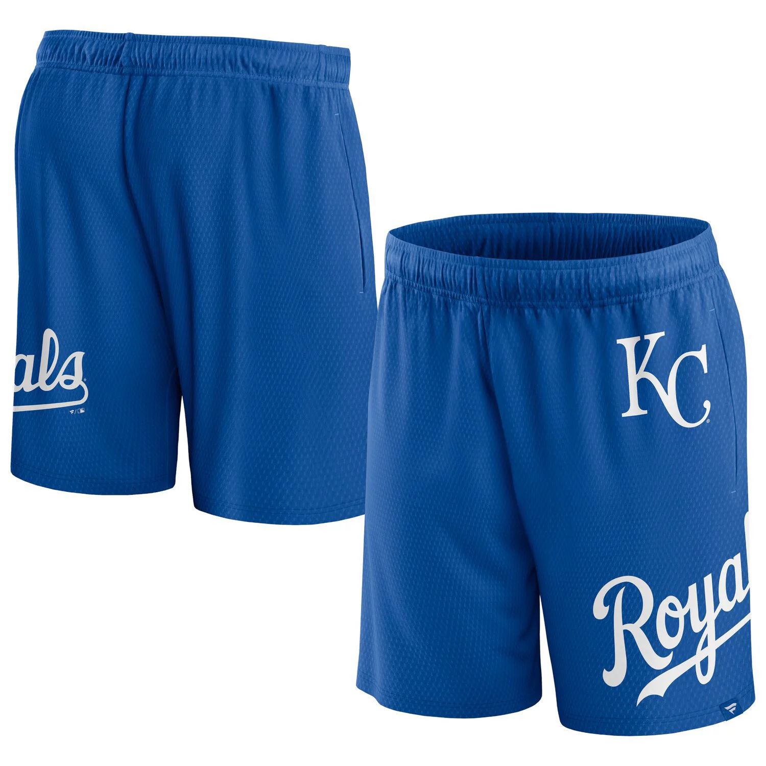 Мужские брендовые шорты из клинчерной сетки Royal Kansas City Royals Fanatics