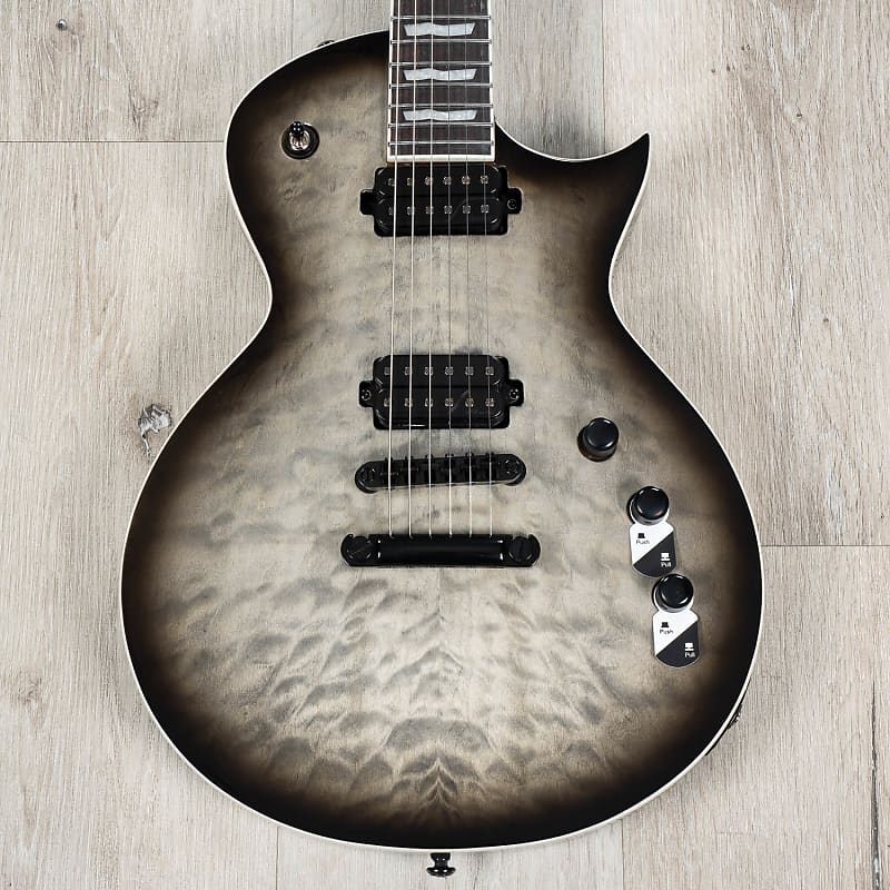 цена Электрогитара ESP LTD EC-1000T Guitar, Macassar Ebony Fretboard, Charcoal Burst