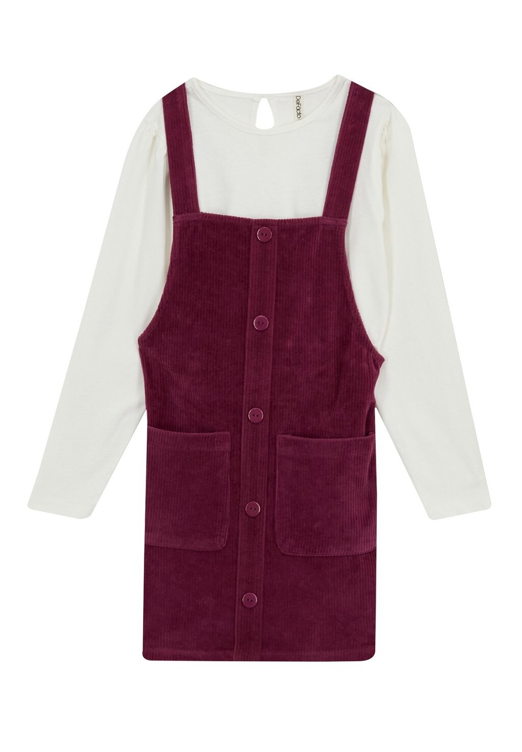 

Блузка с длинными рукавами DeFacto, бордовый