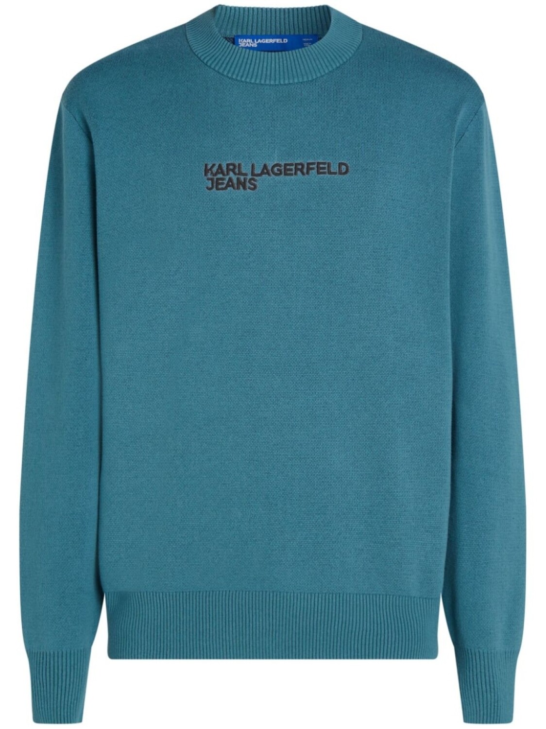 

Karl Lagerfeld Jeans джемпер с вышитым логотипом, синий