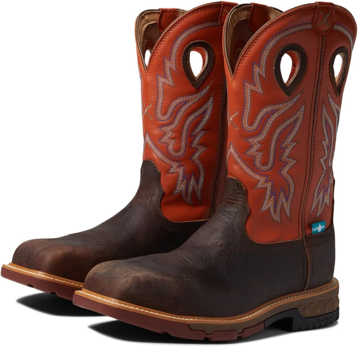 

Рабочая обувь MXBNW03 Twisted X Work, цвет Brown/Orange