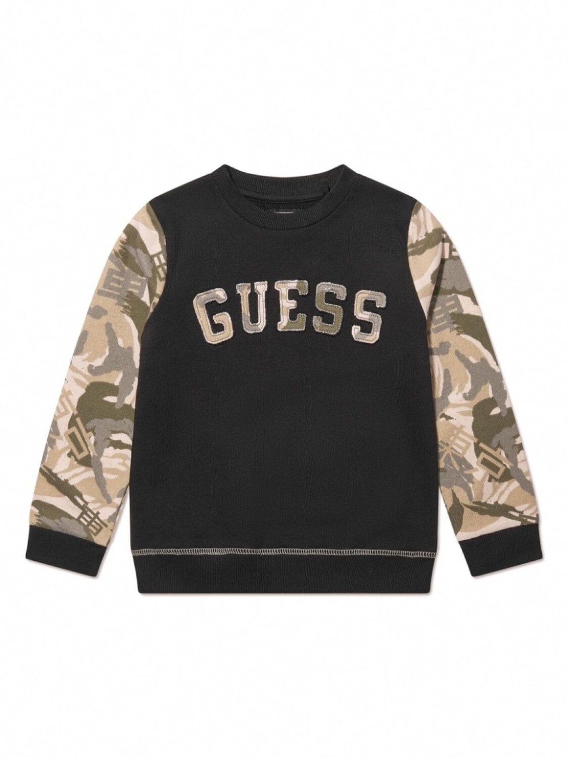 

guess kids толстовка с логотипом, черный