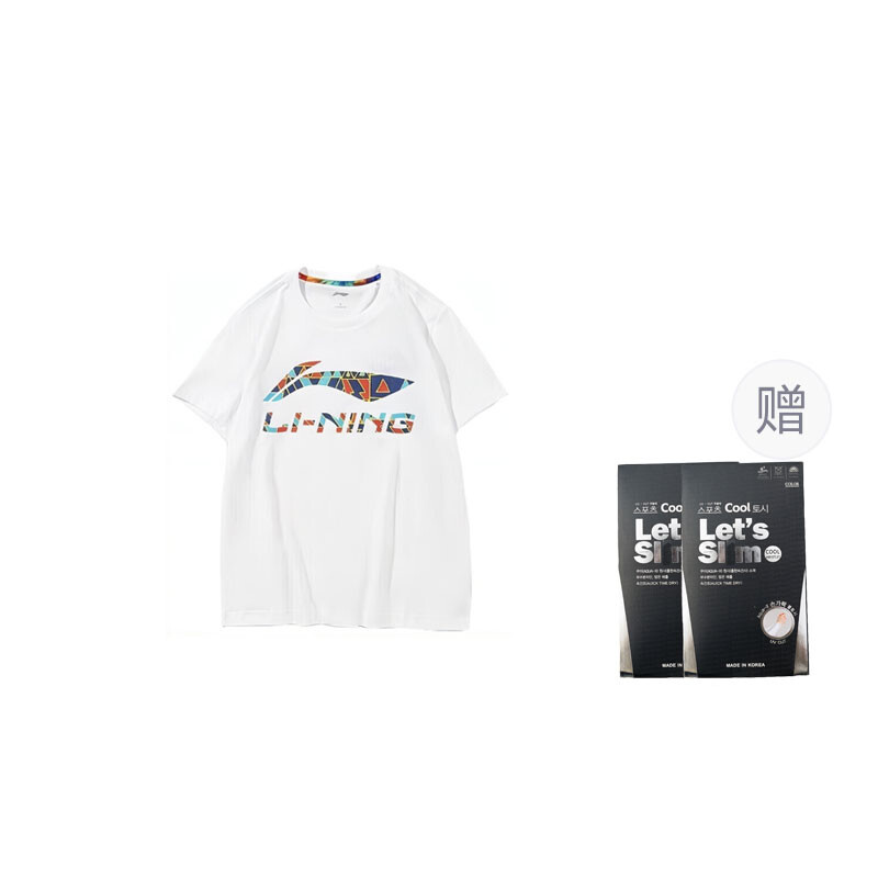 

Футболка унисекс белая Lining, белый