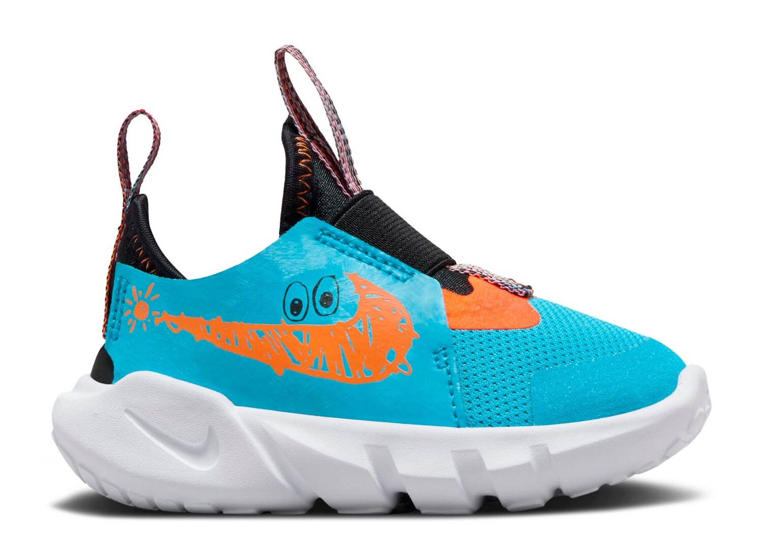 

Кроссовки Nike Flex Runner 2 Lil Td 'Blue Lightning Total Orange', синий