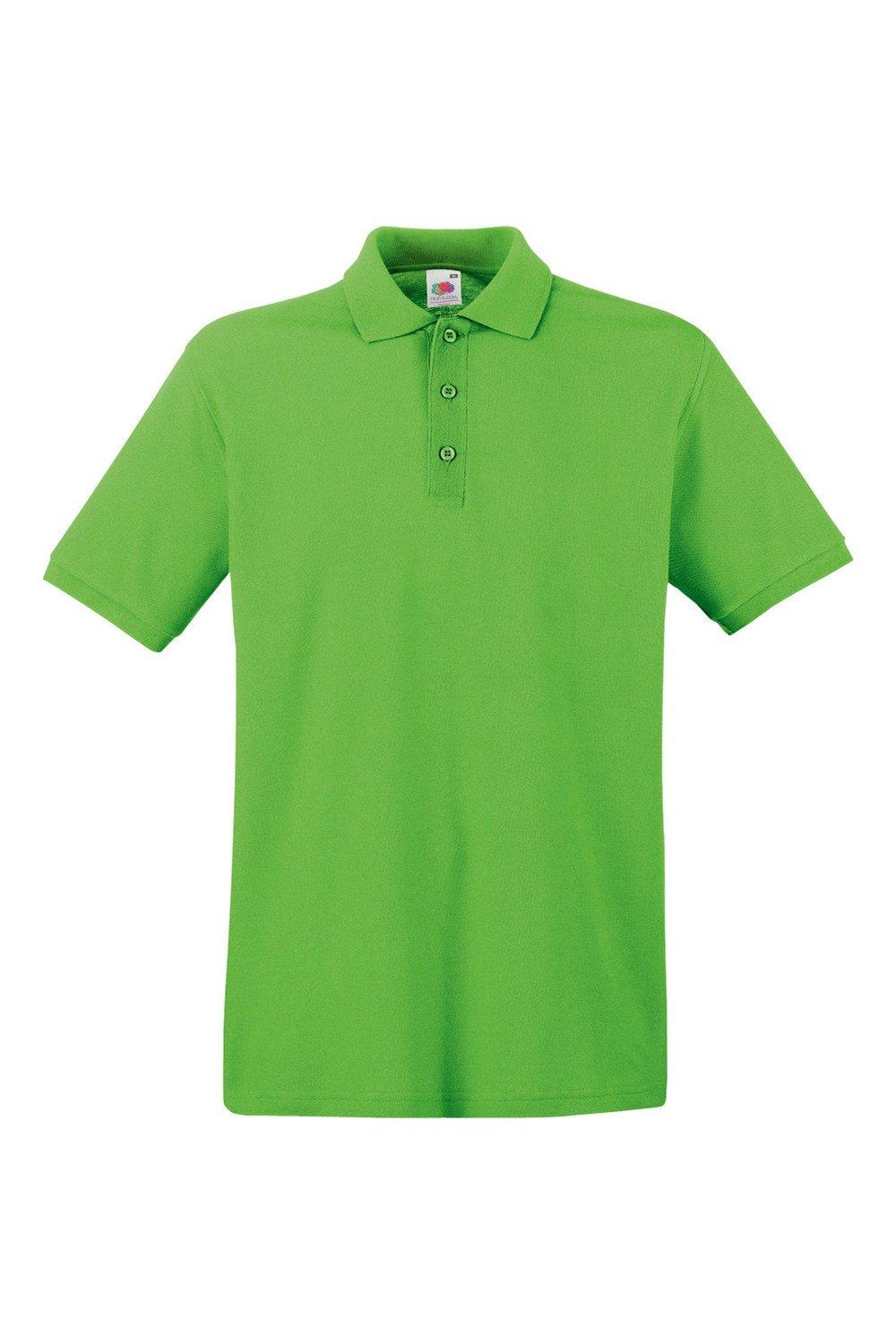 Рубашка поло премиум-класса с короткими рукавами , зеленый Fruit of the Loom