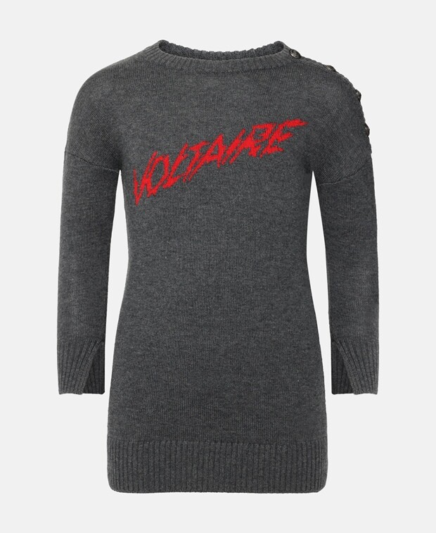 

Шерстяное платье Zadig&Voltaire, серый