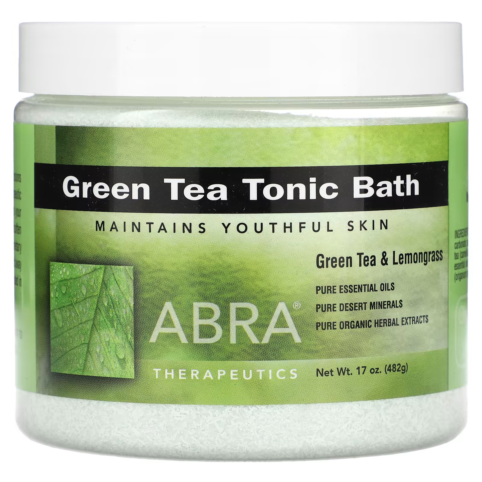 цена Соль для ванны Abra Therapeutics Green Tea Tonic, 482 г