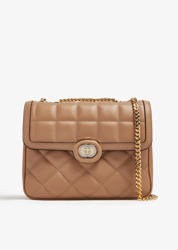 

Сумка через плечо Gucci Deco Small, бежевый