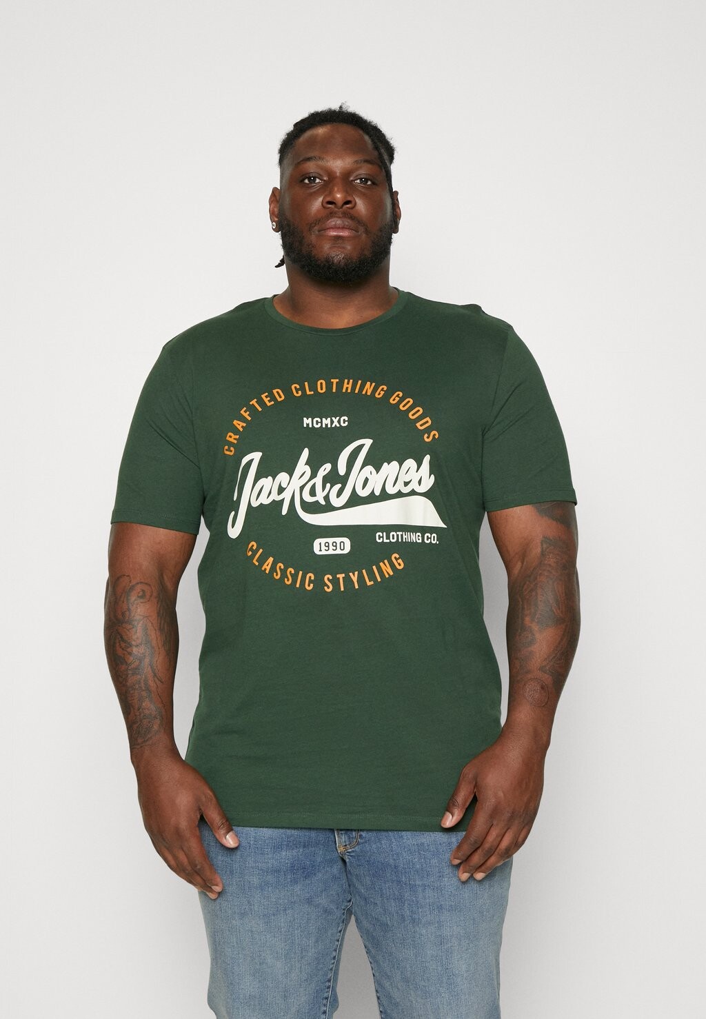 

Футболка с принтом Jack & Jones, темно-зеленый