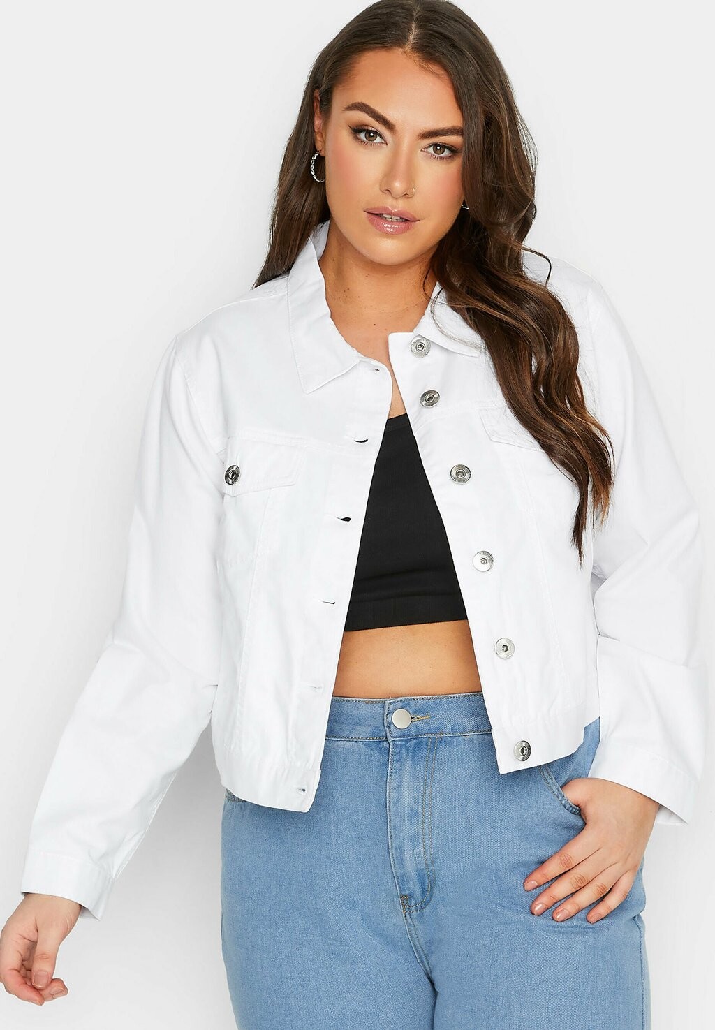 

Джинсовая куртка Yours Clothing, белый