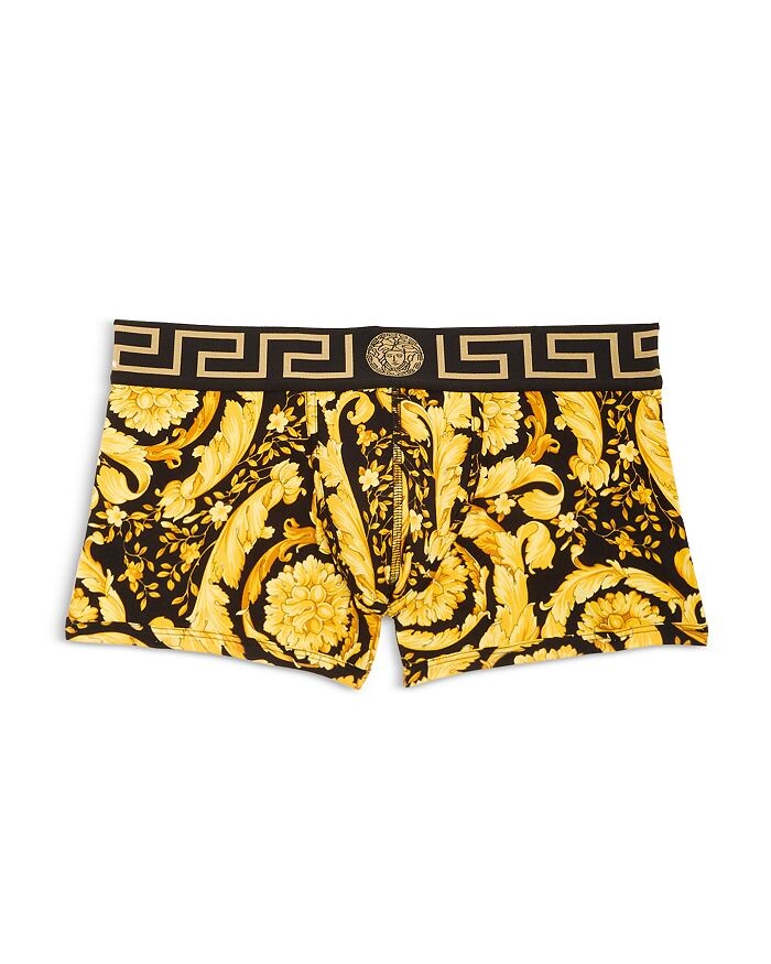

Эластичные плавки из смесового хлопка с низкой посадкой и принтом Versace