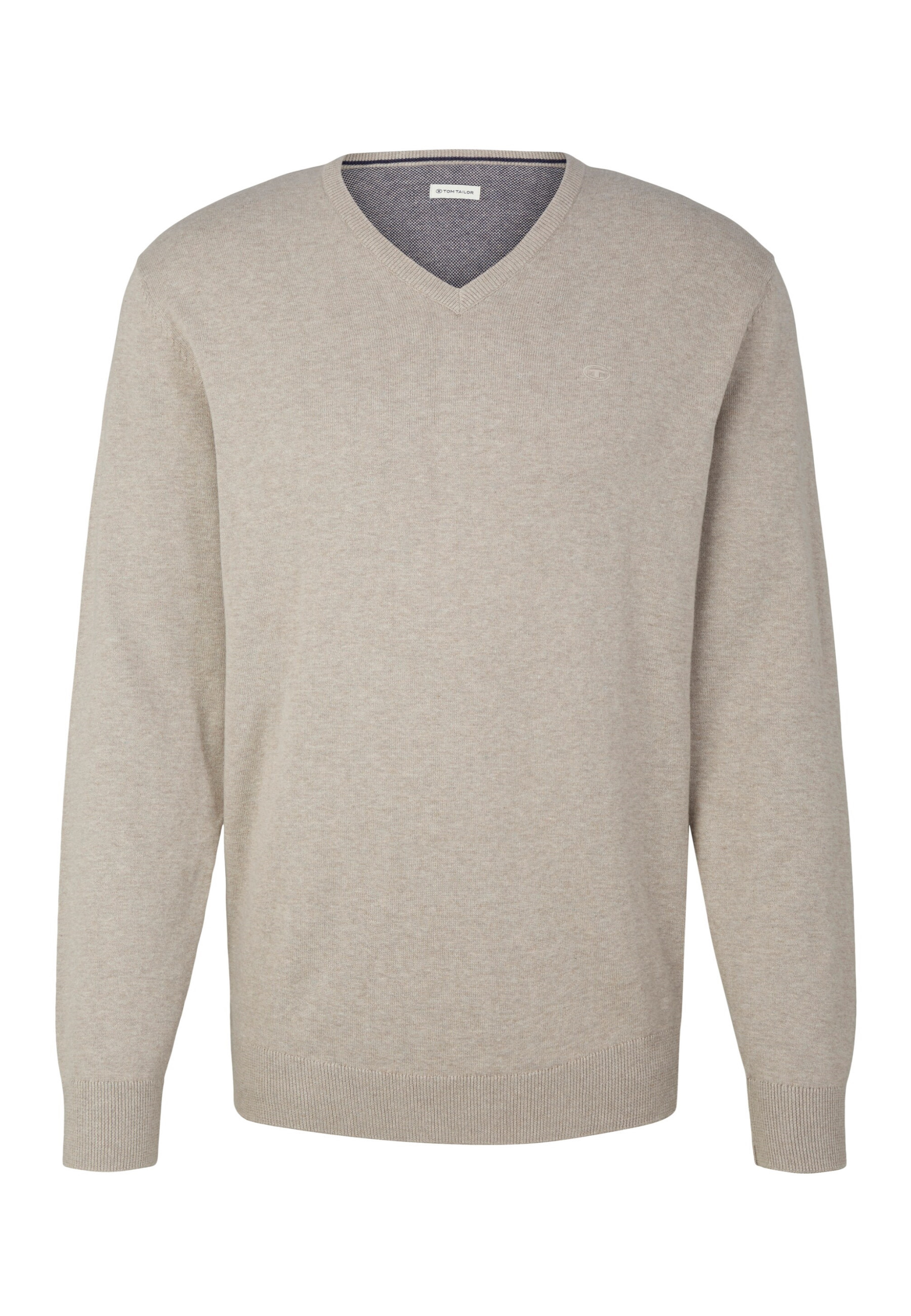 Пуловер Tom Tailor, бежевый пуловер tom tailor прямой силуэт размер xl серый бежевый