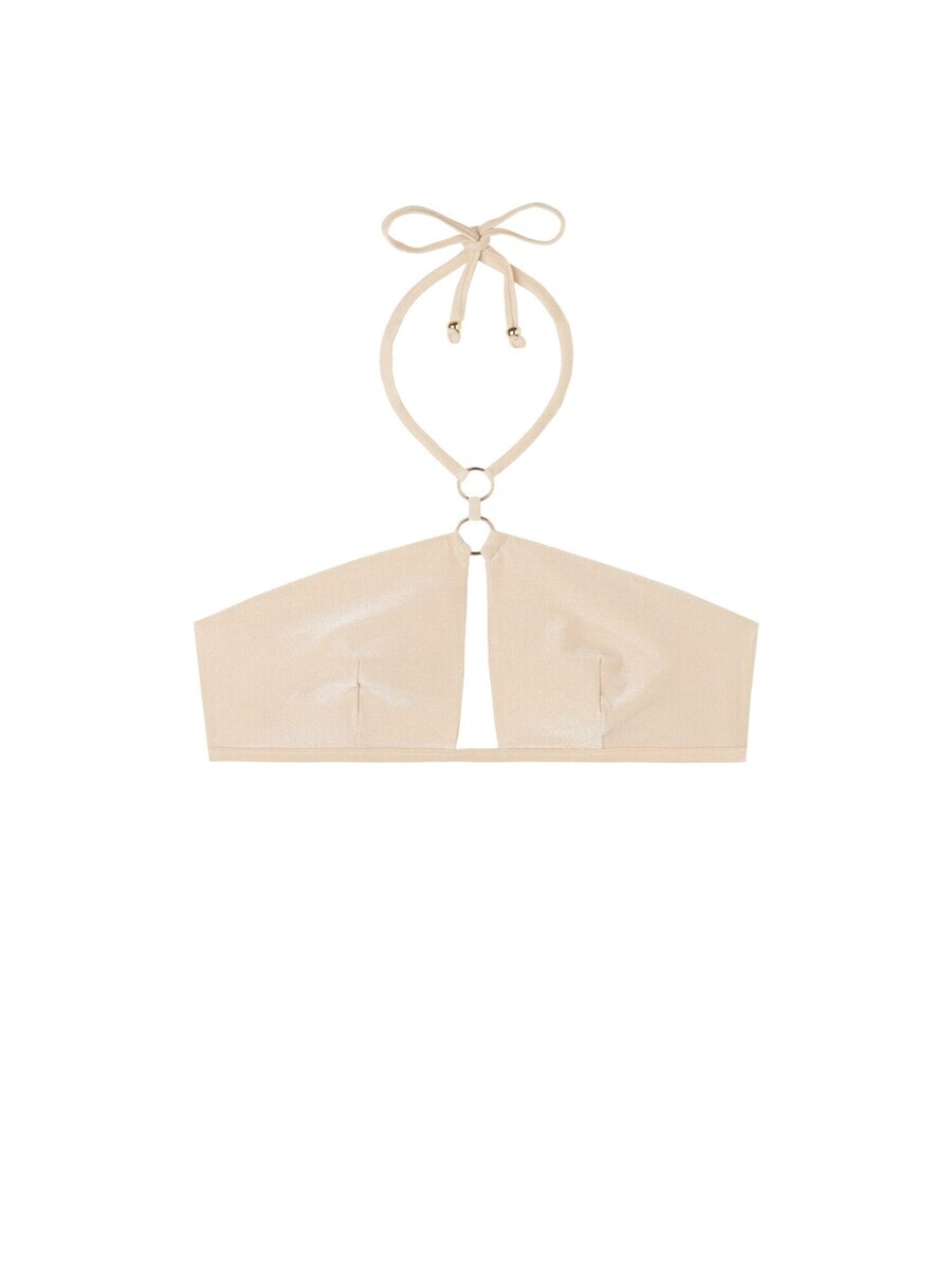 

Топ бикини CALZEDONIA Bandeau Bikini Top, бежевый