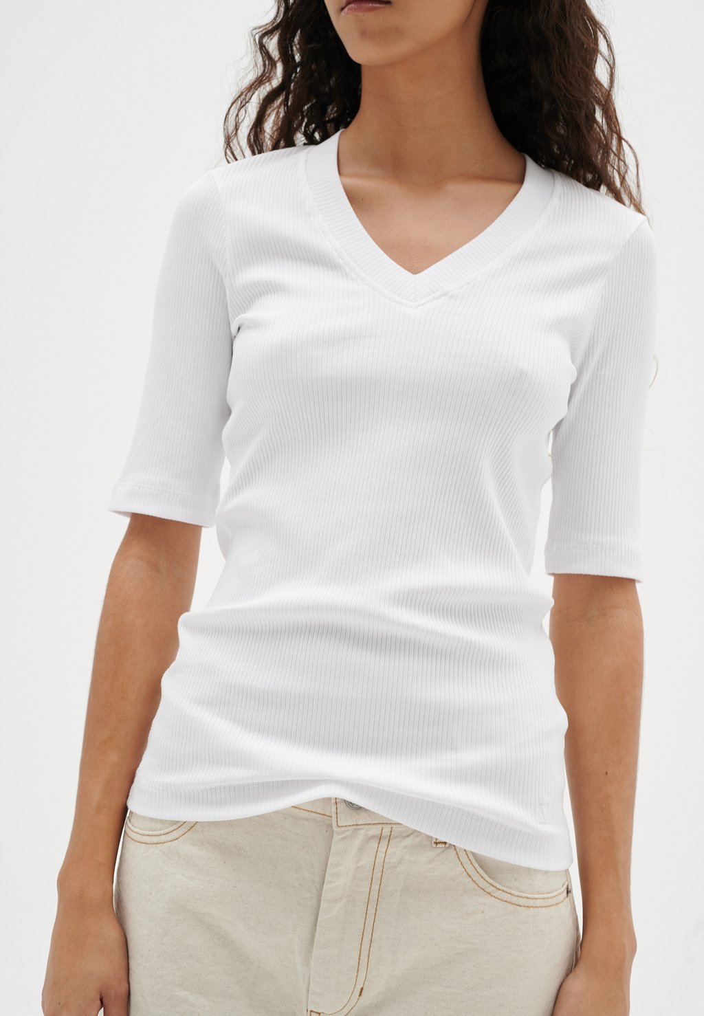 Базовая футболка InWear, белый футболка базовая rena v inwear цвет white