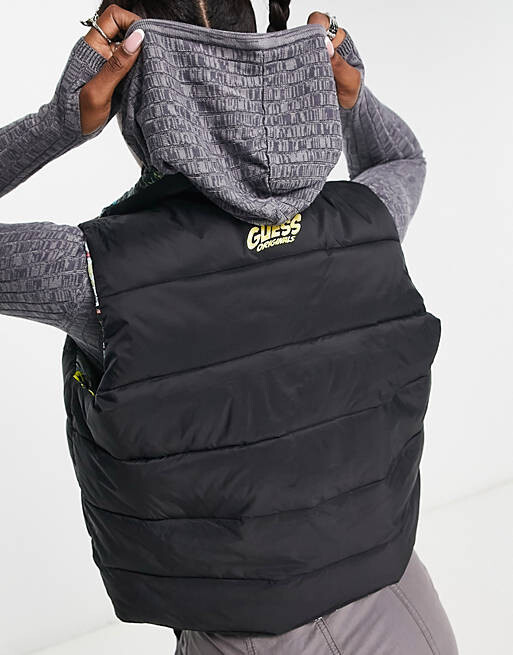 

Черный пуховик Guess Originals batman
