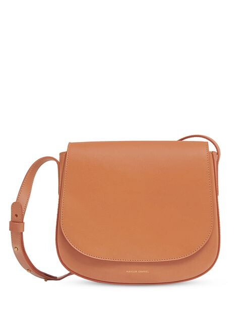 

Классическое кожаное плечо через плечо Mansur Gavriel, цвет Tan/Beige