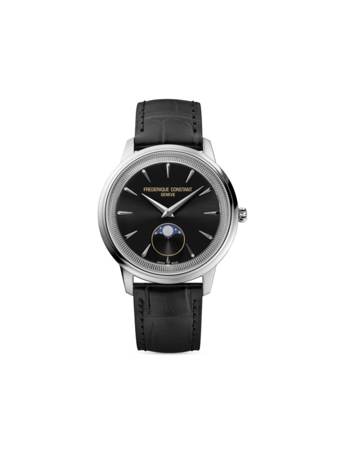 

Наручные часы Classics Moneta Moonphase 37 мм Frederique Constant, черный