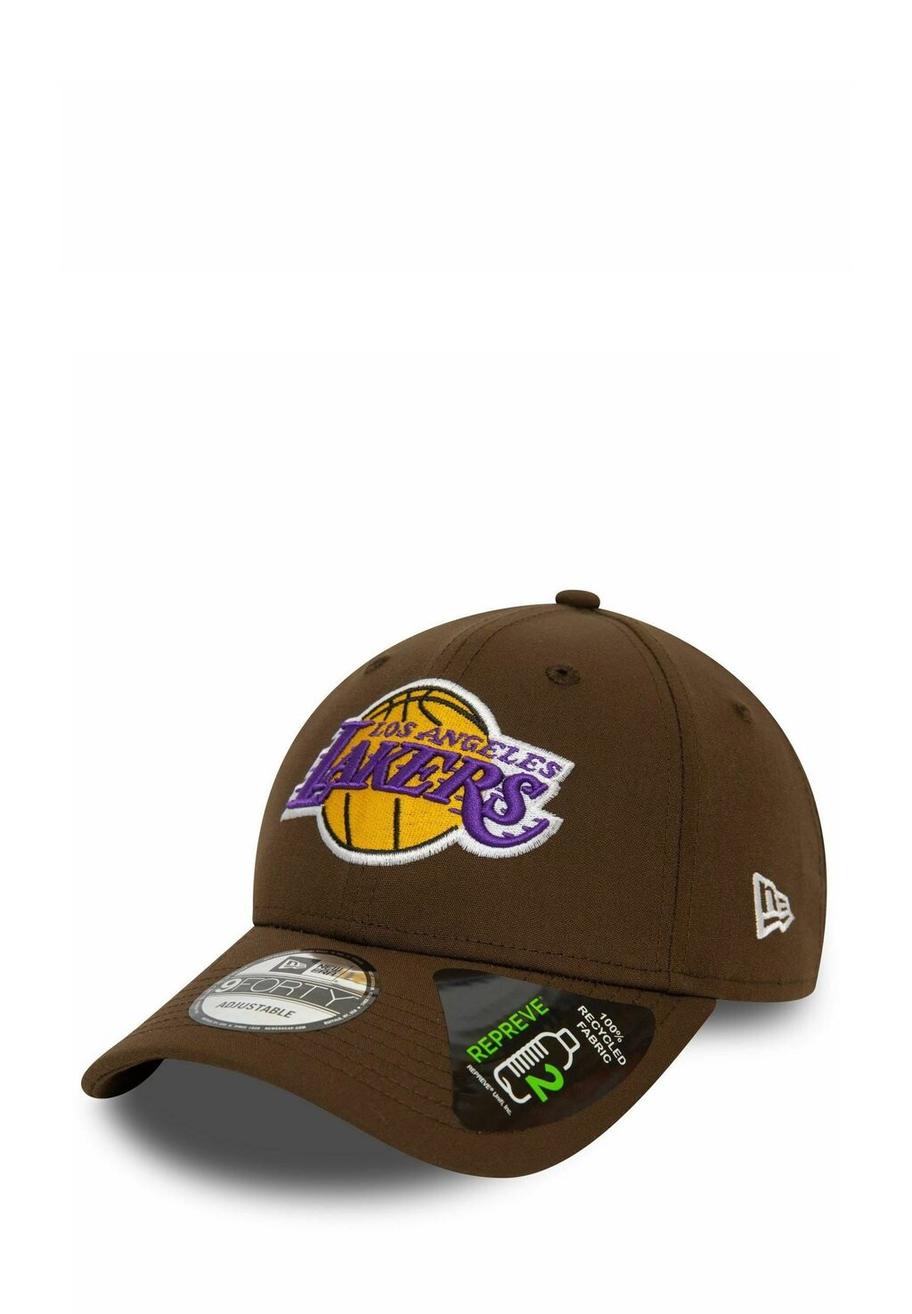 Кепка 9Forty Repreve Los Angeles Lakers New Era, коричневый