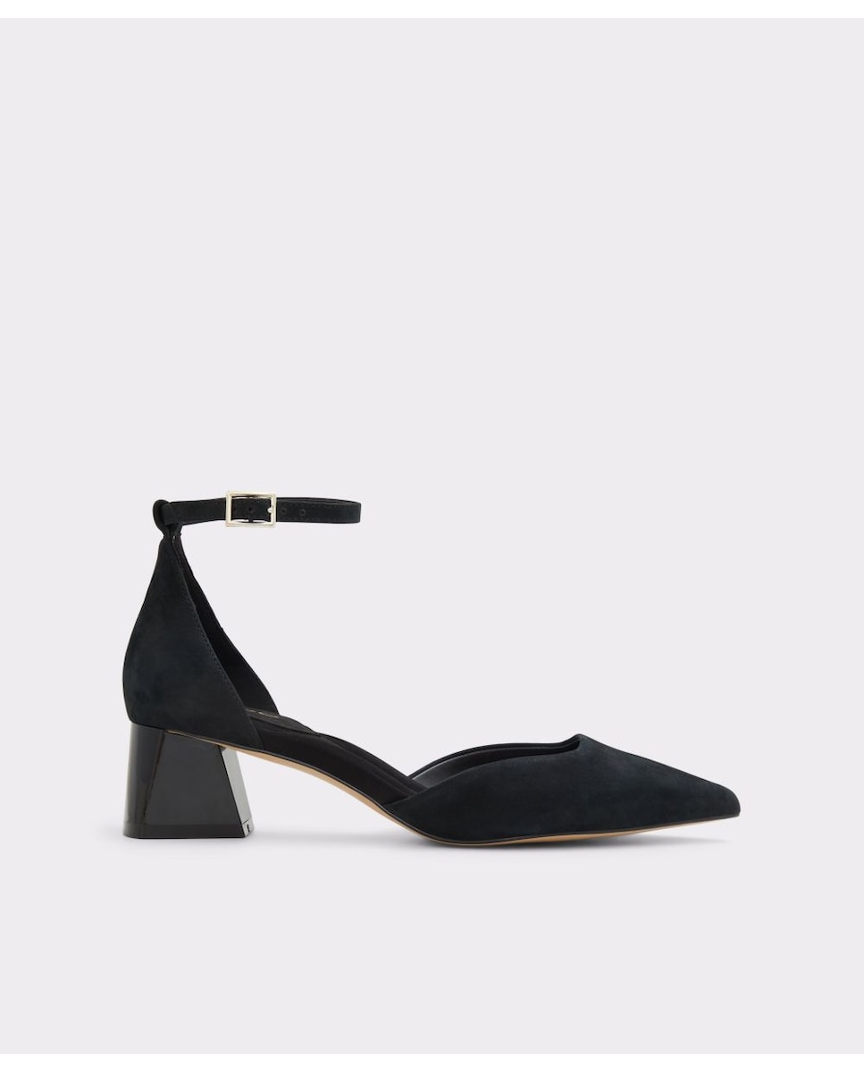 Женские черные кожаные туфли Aldo, черный новинка 2022 брендовые женские сандалии из натуральной кожи модные классические туфли лодочки с заостренным носком и заклепками на высоком