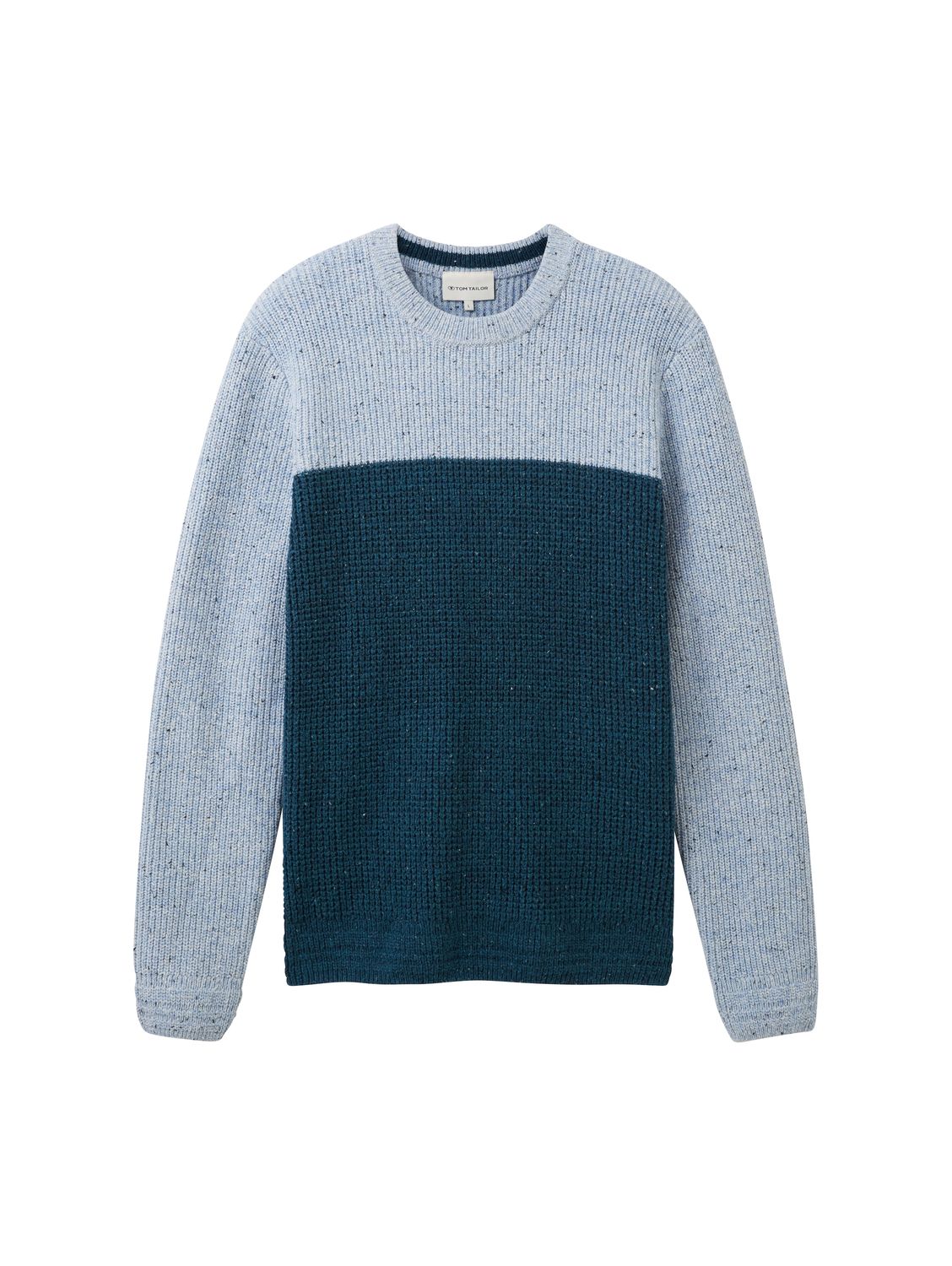 Пуловер Tom Tailor NEP STRUCTURED, синий пуловер tom tailor denim structured doublelayer синий
