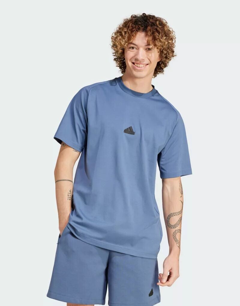 

Adidas – З.Н.Е. — футболка синего цвета adidas performance