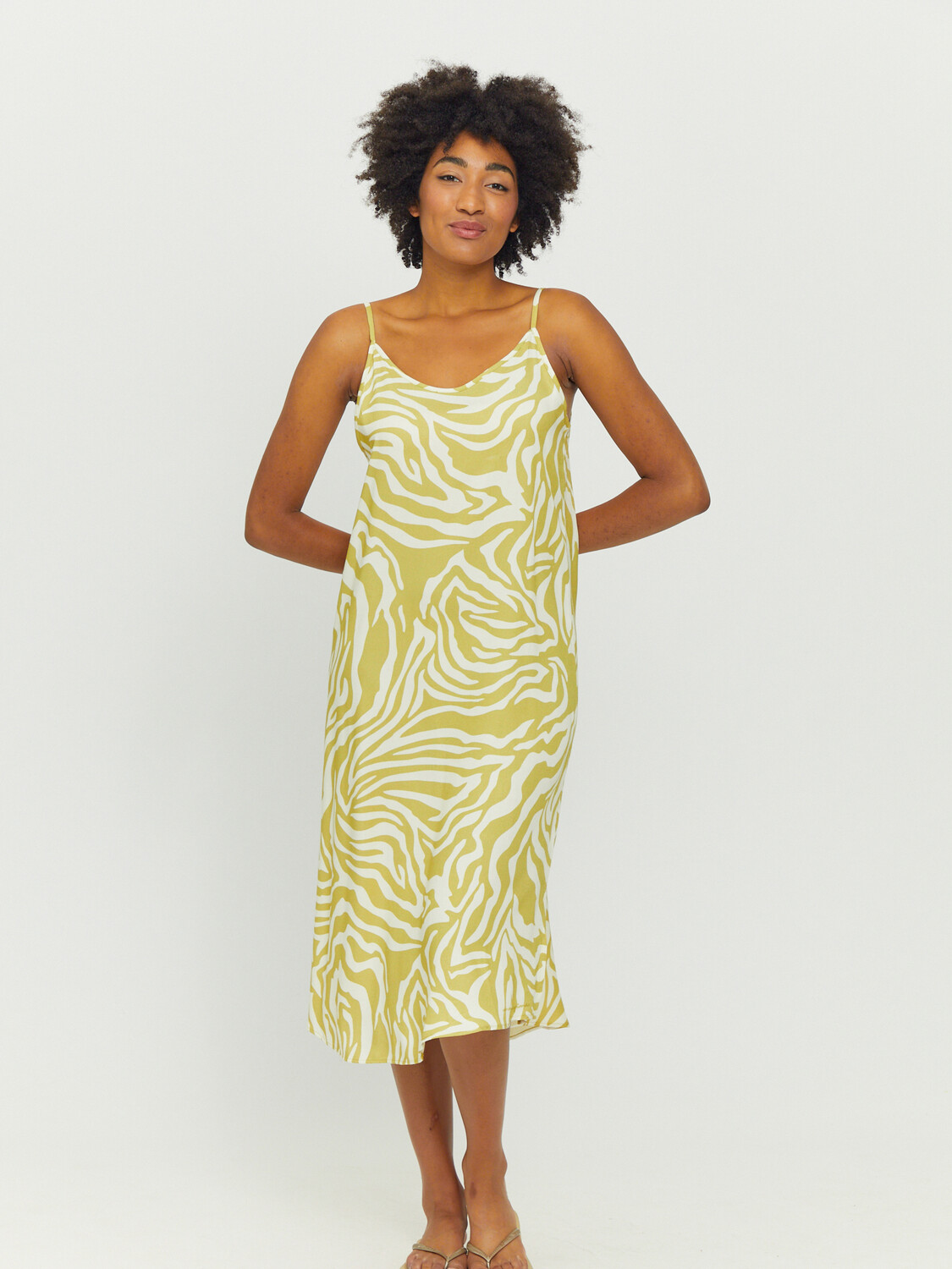 

Платье MAZINE Midi Amaya Printed Dress, цвет celery green/printed