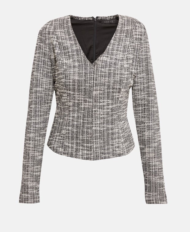

Топ с длинными рукавами Guess, серый