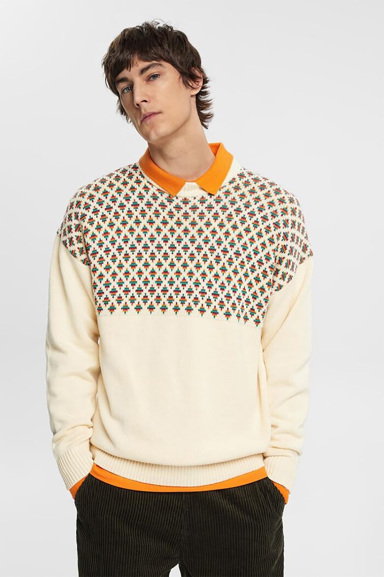 

Свитер с узором Esprit, бежевый