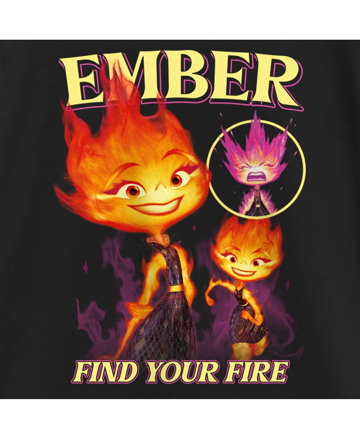 Детская футболка с плакатом Elemental Ember «Найди свой огонь» Disney Pixar  – заказать по выгодной цене из-за рубежа в «CDEK.Shopping»