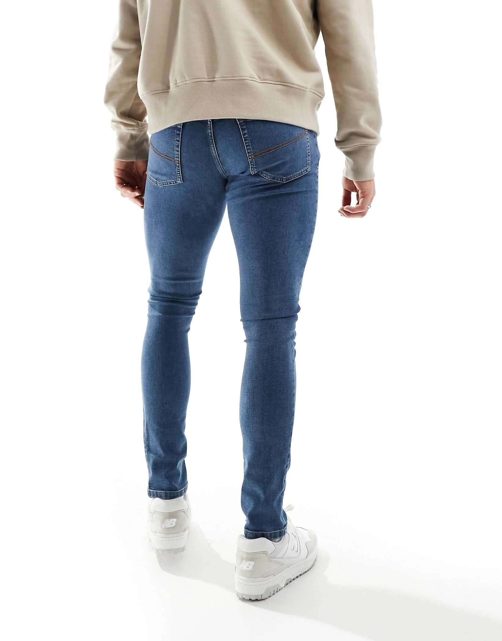 цена Синие джинсы скинни со средней посадкой COLLUSION x001