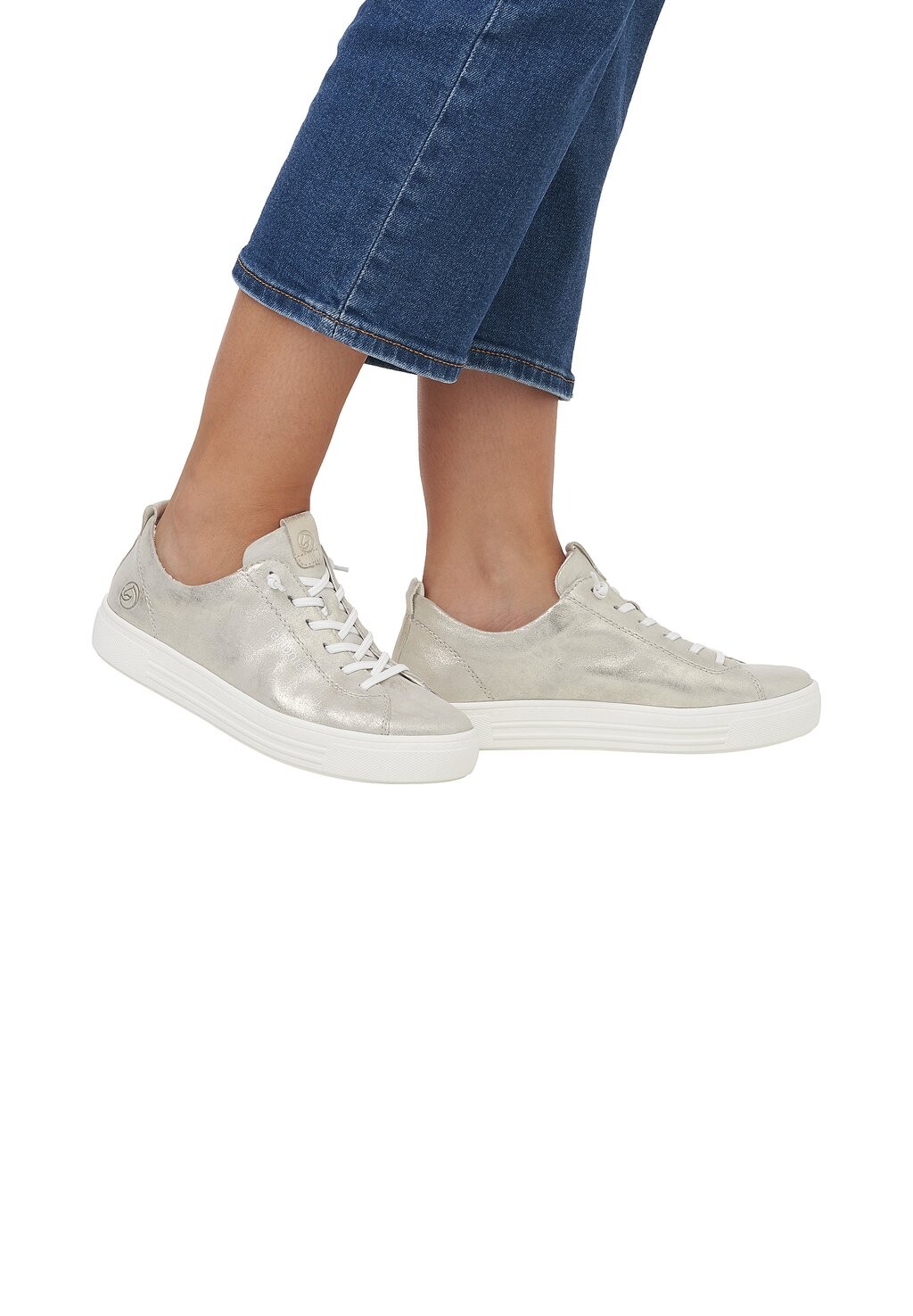

Низкие кеды Remonte, цвет metallic