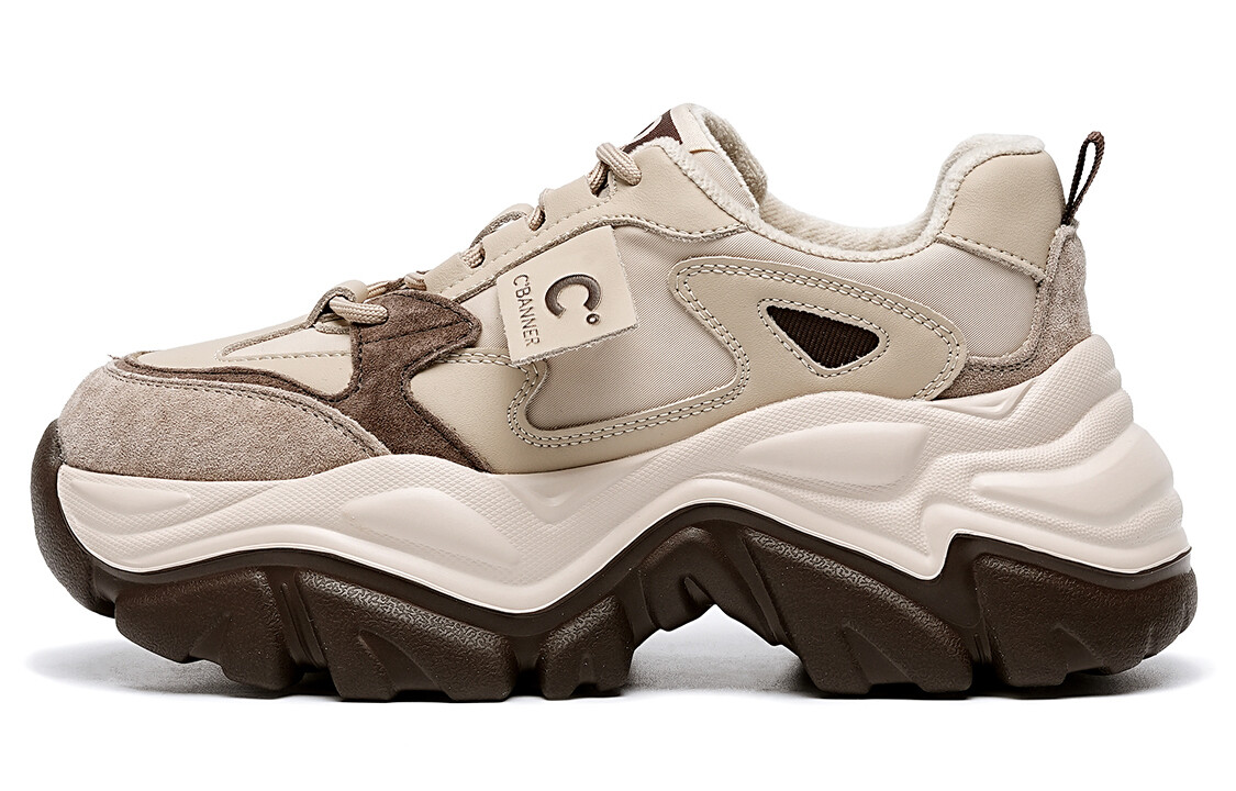 

Кроссовки C°BANNER Chunky Sneakers Women's Low-top Brown, коричневый